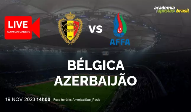Bélgica Azerbaijão livestream | Eliminatórias para a Eurocopa | 19 novembro 2023