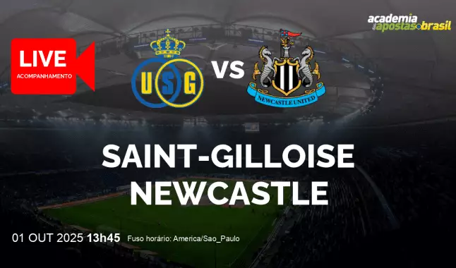 Saint-Gilloise Newcastle livestream | Liga dos Campeões da UEFA | 01 outubro 2025
