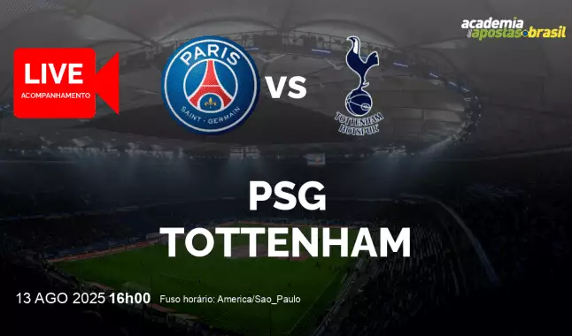 PSG Tottenham livestream | Super Copa da UEFA | 13 agosto 2025