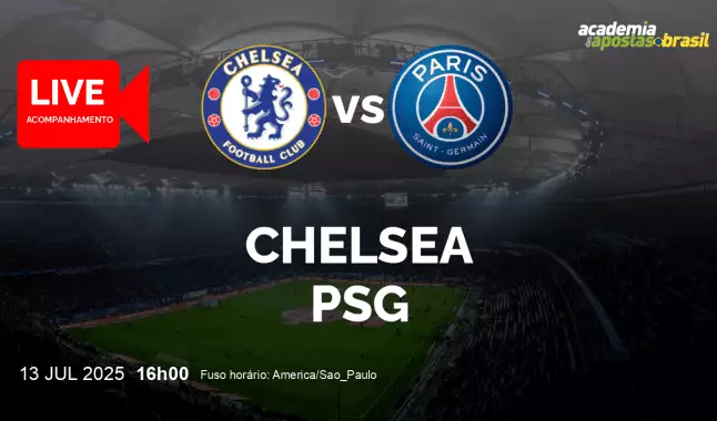 Chelsea PSG livestream | Mundial de Clubes FIFA | 13 julho 2025