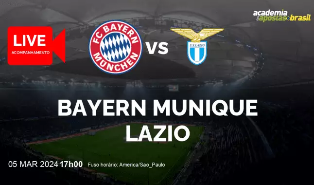 Bayern Munique Lazio livestream | Liga dos Campeões da UEFA | 05 março 2024