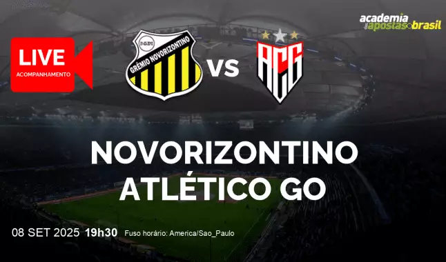 Novorizontino Atlético GO livestream | Série B | 08 setembro 2025