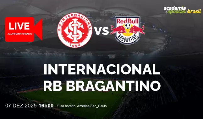 Internacional RB Bragantino livestream | Brasileirão Série A | 07 dezembro 2025
