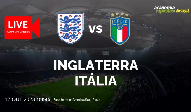 Inglaterra Itália livestream | Eliminatórias para a Eurocopa | 17 outubro 2023