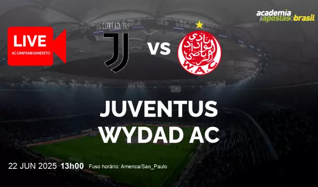 Juventus Wydad AC livestream | Mundial de Clubes FIFA | 22 junho 2025