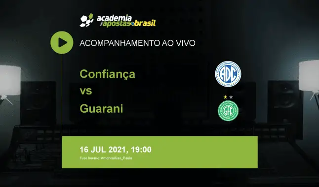 Confiança Guarani livestream | Série B | 16 julho 2021