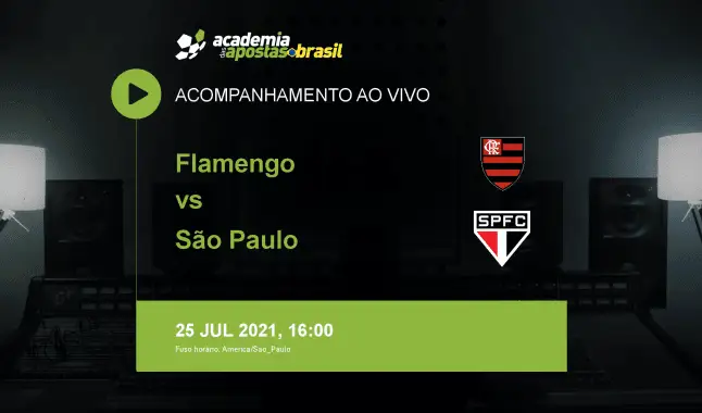 Flamengo São Paulo livestream | Brasileirão Série A | 25 julho 2021
