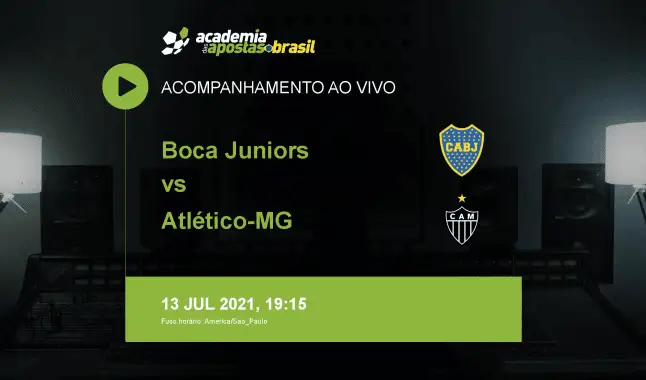 Boca Juniors Atlético-MG livestream | Copa Libertadores da América | 13 julho 2021