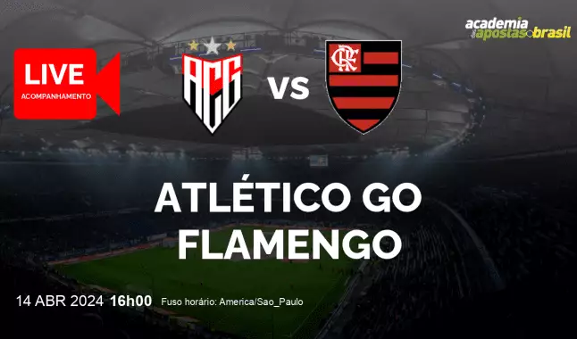 Atlético GO Flamengo livestream | Brasileirão Série A | 14 abril 2024