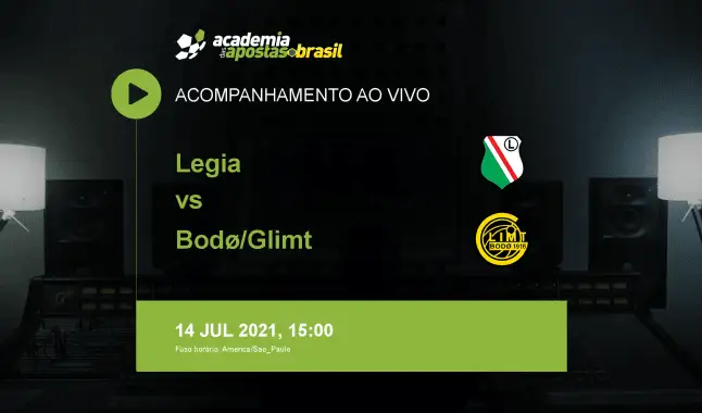 Legia Bodø/Glimt livestream | Liga dos Campeões da UEFA | 14 julho 2021