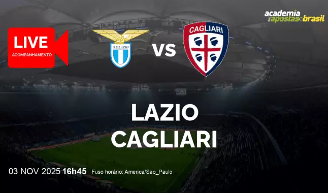 Lazio Cagliari livestream | Serie A TIM | 03 novembro 2025