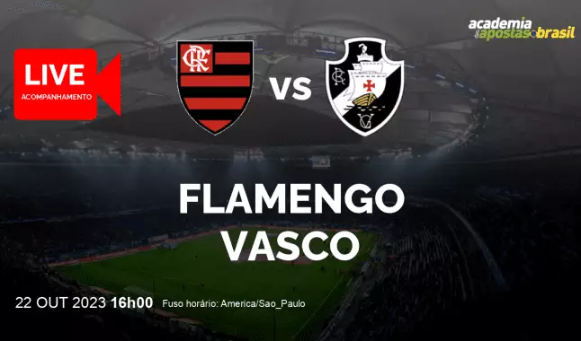 Flamengo Vasco livestream | Brasileirão Série A | 22 outubro 2023