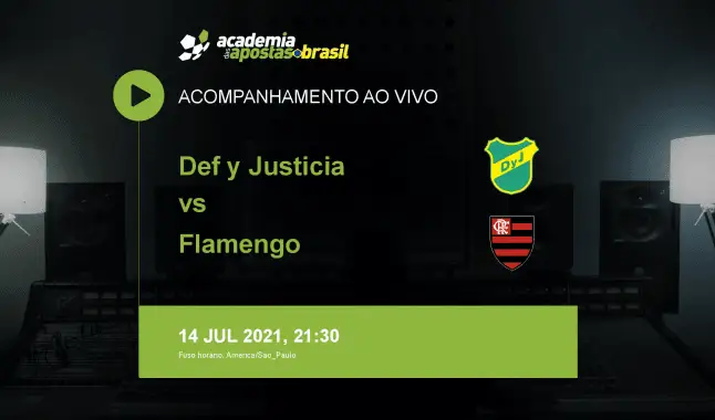 Def y Justicia Flamengo livestream | Copa Libertadores da América | 14 julho 2021
