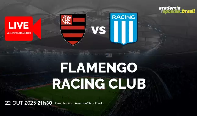 Flamengo Racing Club livestream | Copa Libertadores da América | 22 outubro 2025