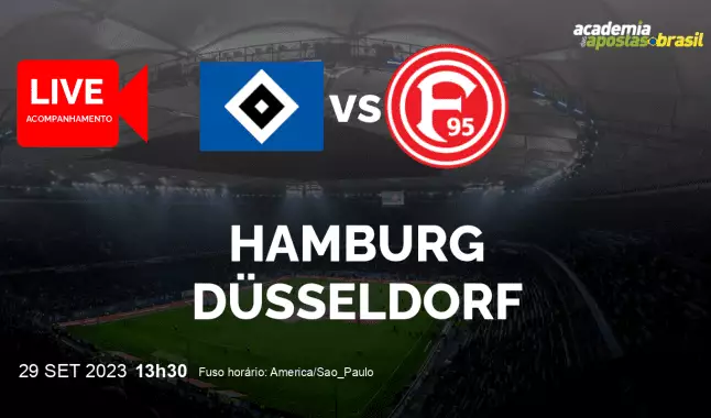 Hamburg Düsseldorf livestream | 2. Liga | 29 setembro 2023