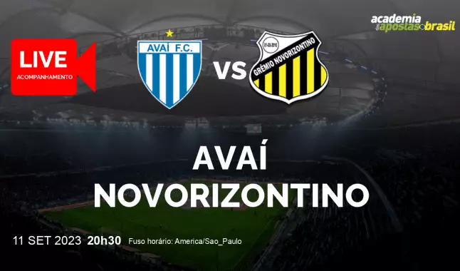 Avaí Novorizontino livestream | Série B | 11 setembro 2023
