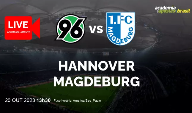 Hannover Magdeburg livestream | 2. Liga | 20 outubro 2023