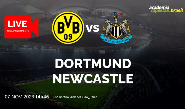 Dortmund Newcastle livestream | Liga dos Campeões da UEFA | 07 novembro 2023