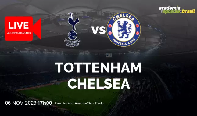 Tottenham Chelsea livestream | Premier League | 06 novembro 2023