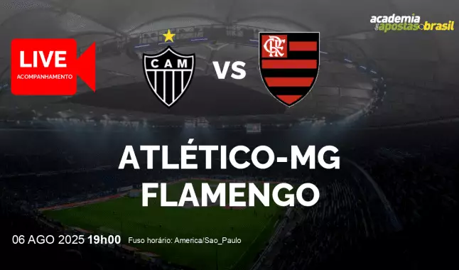 Atlético-MG Flamengo livestream | Copa do Brasil | 06 agosto 2025