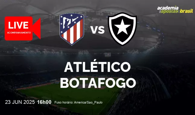 Atlético Botafogo livestream | Mundial de Clubes FIFA | 23 junho 2025