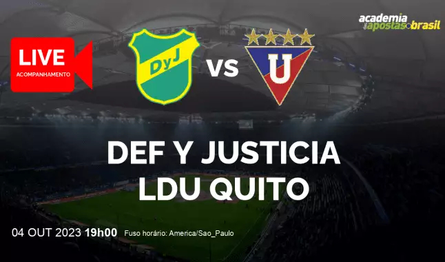 Def y Justicia LDU Quito livestream | Copa Bridgestone Sul-Americana | 04 outubro 2023