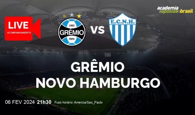 Grêmio Novo Hamburgo livestream | Gaucho 1ª Div | 06 fevereiro 2024
