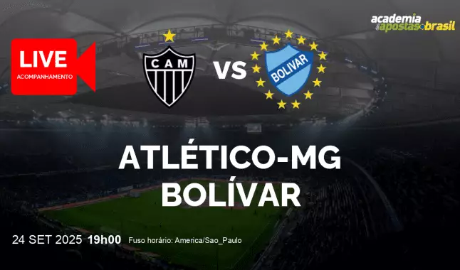 Atlético-MG Bolívar livestream | Copa Bridgestone Sul-Americana | 24 setembro 2025