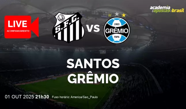 Santos Grêmio livestream | Brasileirão Série A | 01 outubro 2025