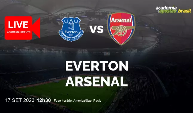 Everton Arsenal livestream | Premier League | 17 setembro 2023