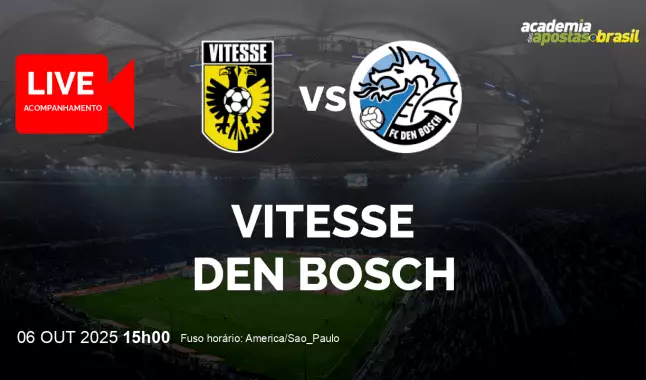Vitesse Den Bosch livestream | Eerste Divisie | 06 outubro 2025