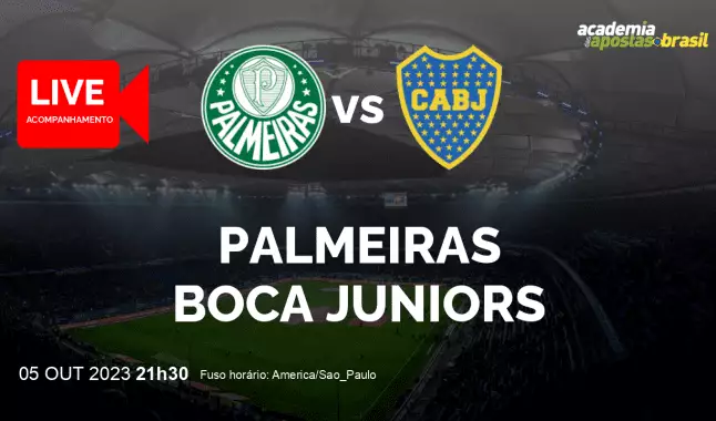 Palmeiras Boca Juniors livestream | Copa Libertadores da América | 05 outubro 2023
