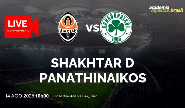 Shakhtar D Panathinaikos livestream | Liga Europa | 14 agosto 2025