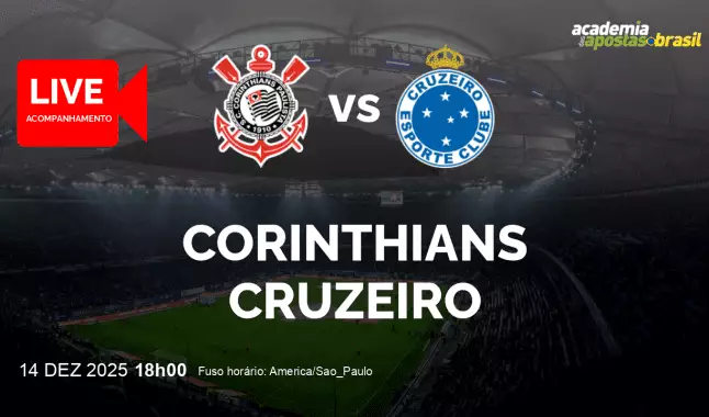 Corinthians Cruzeiro livestream | Copa do Brasil | 14 dezembro 2025