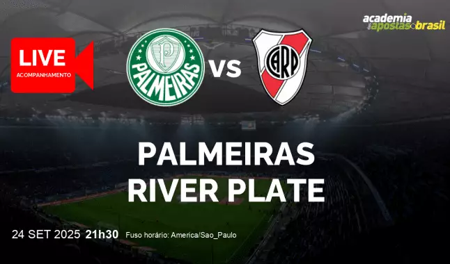 Palmeiras River Plate livestream | Copa Libertadores da América | 24 setembro 2025