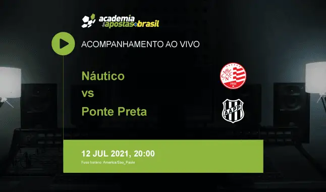 Náutico Ponte Preta livestream | Série B | 12 julho 2021