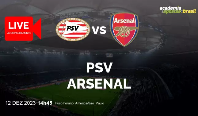 Resultado do jogo PSV Eindhoven x Arsenal hoje, 12/12: veja o