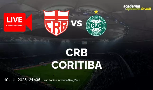 CRB Coritiba livestream | Série B | 10 julho 2025