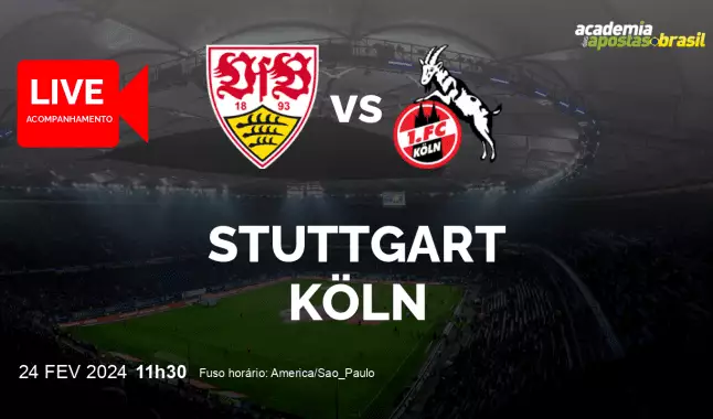 Stuttgart Köln livestream | Bundesliga | 24 fevereiro 2024