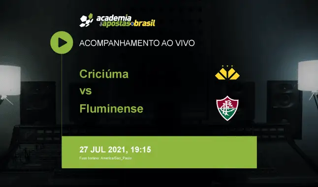 Criciúma Fluminense livestream | Copa do Brasil | 27 julho 2021