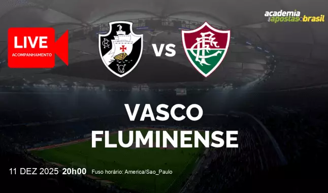 Vasco Fluminense livestream | Copa do Brasil | 11 dezembro 2025