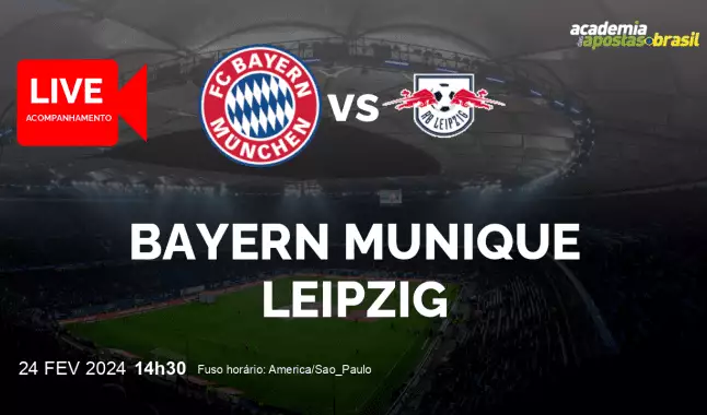 Bayern Munique Leipzig livestream | Bundesliga | 24 fevereiro 2024