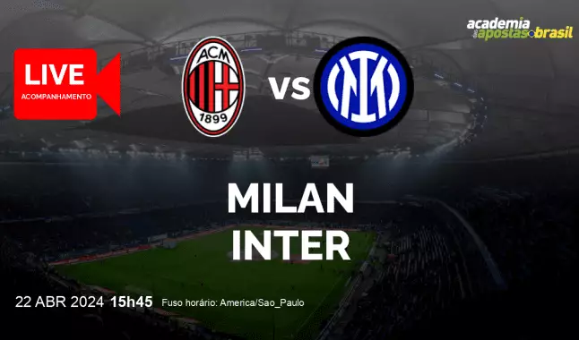 Milan Inter livestream | Serie A TIM | 22 abril 2024