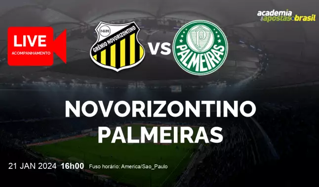 Novorizontino Palmeiras livestream | Paulista A1 | 21 janeiro 2024