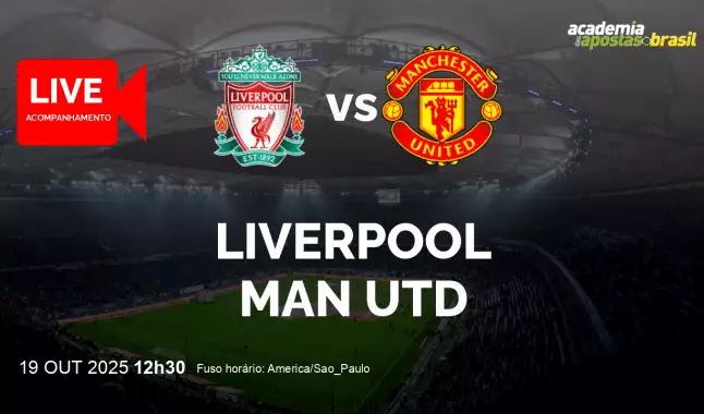 Liverpool Man Utd livestream | Premier League | 19 outubro 2025