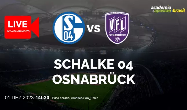 Schalke 04 Osnabrück livestream | 2. Liga | 01 dezembro 2023