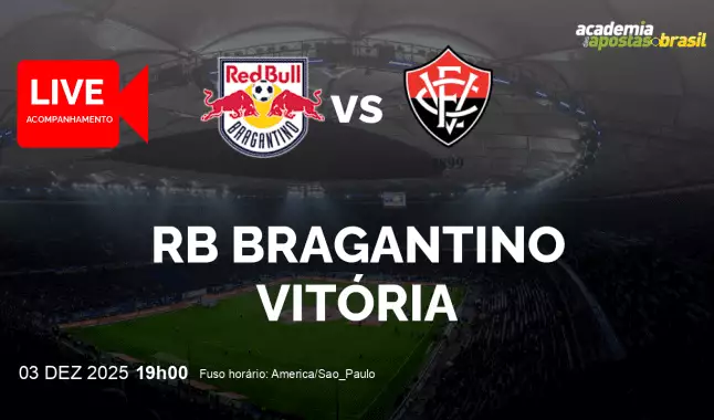 RB Bragantino Vitória livestream | Brasileirão Série A | 03 dezembro 2025