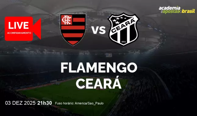 Flamengo Ceará livestream | Brasileirão Série A | 03 dezembro 2025