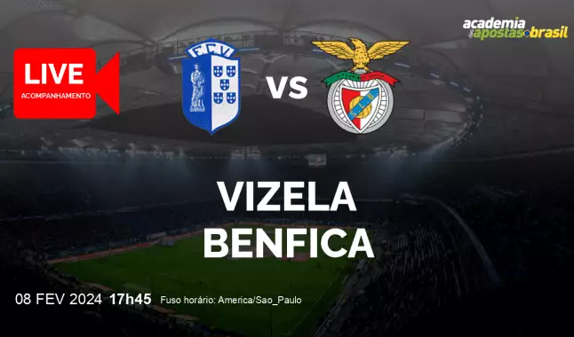 Vizela Benfica livestream | Taça de Portugal | 08 fevereiro 2024