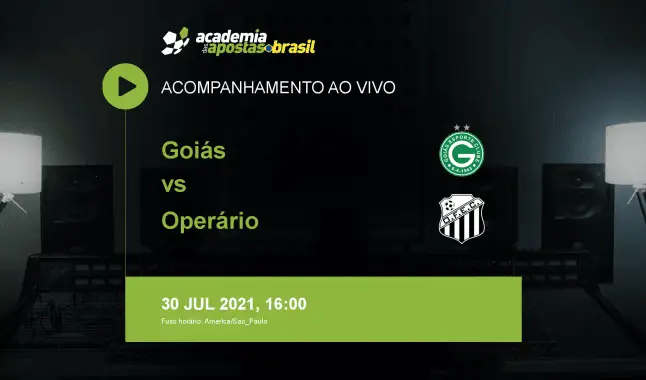 Goiás Operário livestream | Série B | 30 julho 2021
